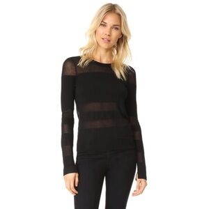 Rag & Bone Vivi Crewneck Sweater In Black